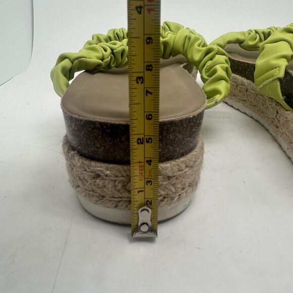 Torrid Sandals Shoes Womens Size 11 WW Green Ruched Espadrille Platform 40335121 - Picture 9 of 11